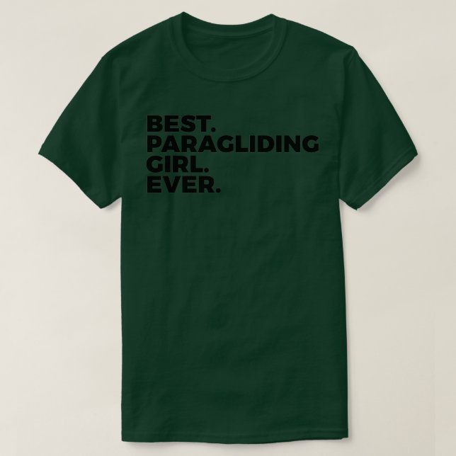 Camiseta Mejor Chica de parapente paracaidismo paracaidista (Diseño del anverso)