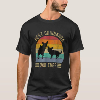 Camiseta Mejor Chihuahua Papá Nunca Retro Vintage Perro Amo