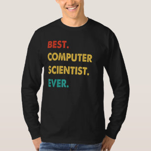 Camiseta Mejor Científico Informático Retro