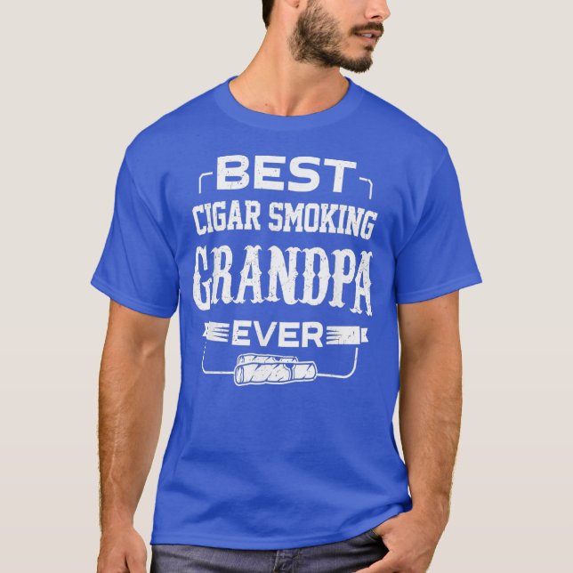 Camiseta Mejor Cigarro Fumador Abuelo jamás (Anverso)