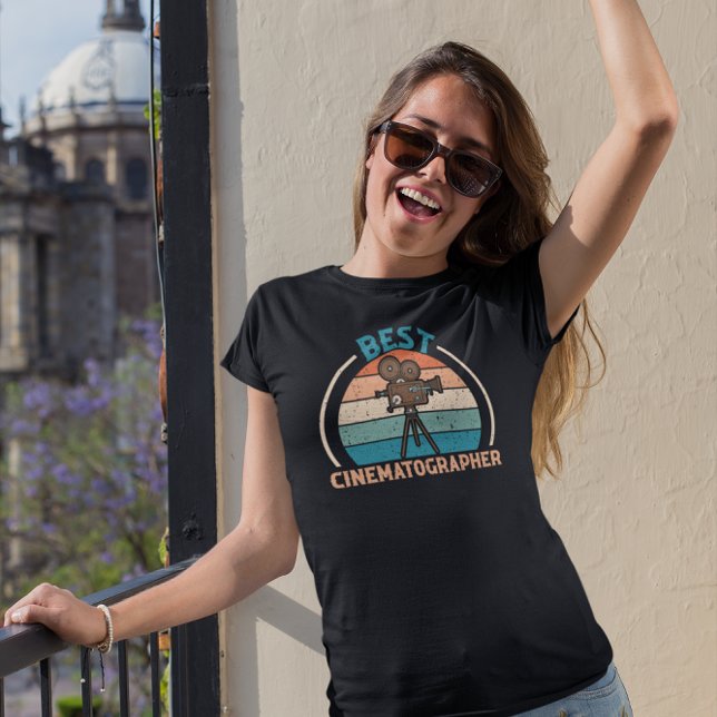 Camiseta Mejor Cineógrafo - DOP Retro (Subido por el creador)