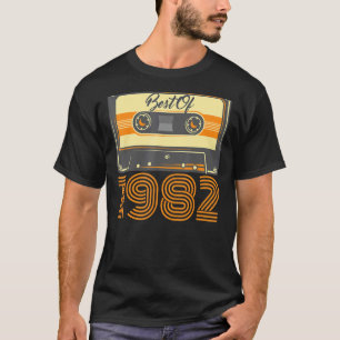Camiseta Mejor Cinta Cassette 40th Birthday de 1982 1