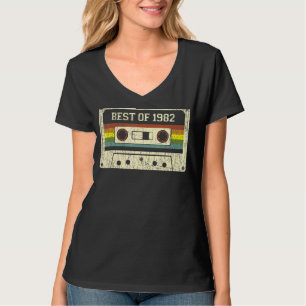 Camiseta Mejor Cinta Cassette 40th Birthday de 1982 40th
