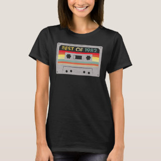 Camiseta Mejor Cinta Cassette De 40 Años De 1982 2