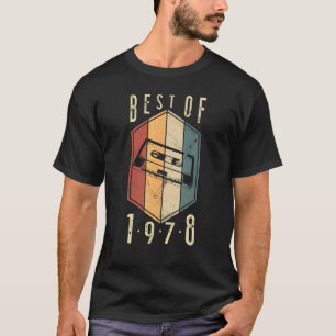 Camiseta Mejor Cinta Cassette De 44 Años De 1978 44º Nacimi