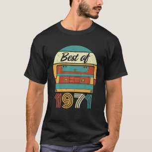 Camiseta Mejor Cinta Cassette De 51º Cumpleaños De 1971 51