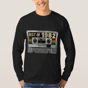 Camiseta Mejor Cinta Cassette De Cumpleaños 40 De 1982