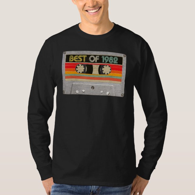 Camiseta Mejor Cinta Cassette De Cumpleaños 40 De 1982 (Anverso)