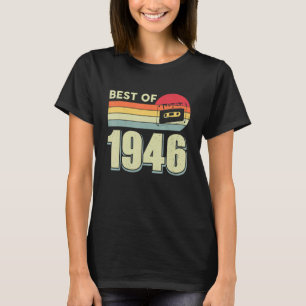 Camiseta Mejor Cinta De Cassette Retro Vintage De 1946 76º
