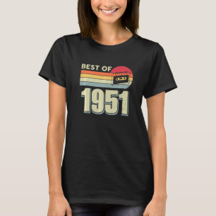 Camiseta Mejor Cinta De Cassette Retro Vintage De 1951 71ª 