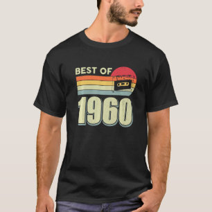 Camiseta Mejor Cinta De Cassette Retro Vintage De 1960 62º 