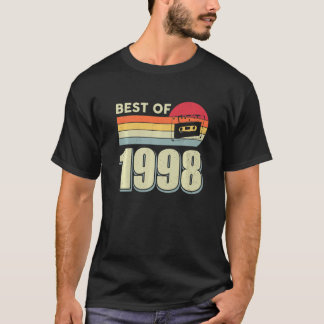 Camiseta Mejor Cinta De Cassette Retro Vintage De 1998 24th