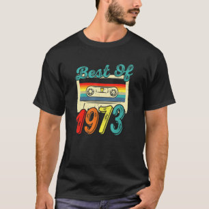Camiseta Mejor Cinta De Cassette Vintage De 49 Años De 1973