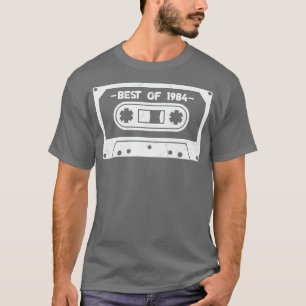 Camiseta Mejor Cinta Retro de Cassette 1984 Cumpleaños