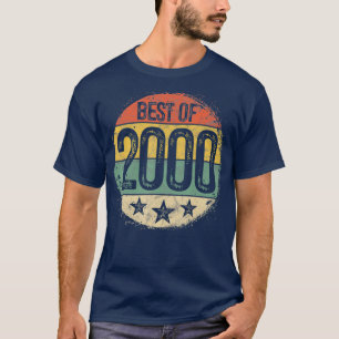 Camiseta Mejor Circular Retro de 2000 Regalo de cumpleaños
