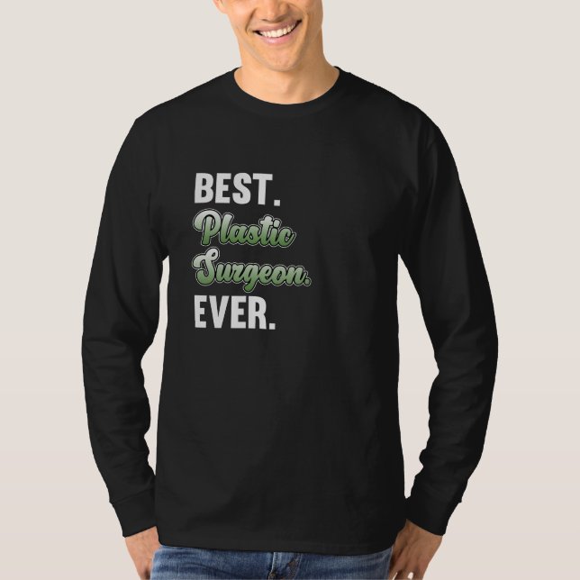 Camiseta Mejor Cirujano Plástico Cirugía Médica de Medicina (Anverso)