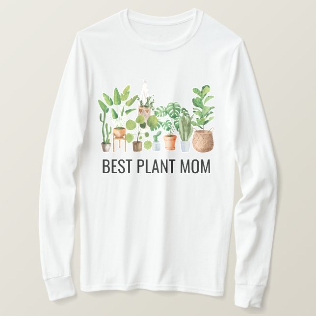 Camiseta Mejor Cita de Plantas para Madera Acuarela (Anverso del diseño)