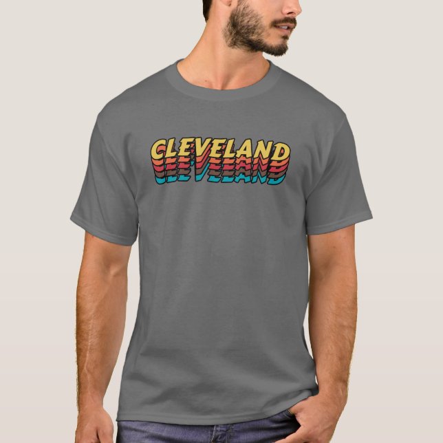 Camiseta Mejor ciudad para visitar Cleveland - Nombre de la (Anverso)