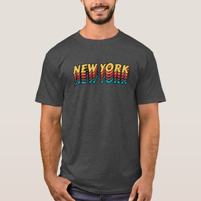 Camiseta Mejor ciudad para visitar Nueva York - Nombre de l (Anverso)