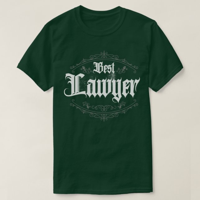Camiseta Mejor Clásico de Abogados (Diseño del anverso)