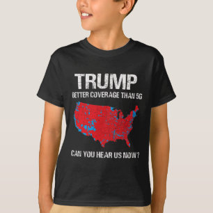 Camiseta Mejor cobertura de Trump que 5 g Mapa electoral gr