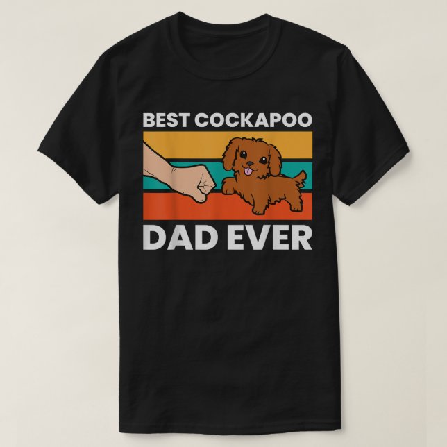 Camiseta Mejor Cockapoo Papá Mascota Cockapoo Perro  (Diseño del anverso)