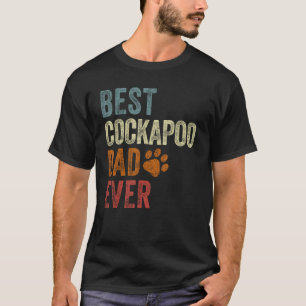 Camiseta Mejor Cockapoo papá retro jamás Cockapoo papá padr