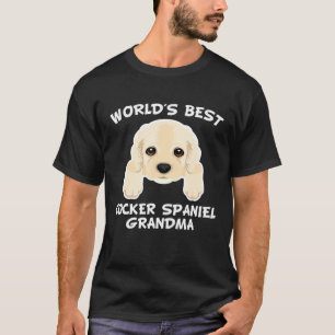 Camiseta Mejor Cocker Español Abuelo Perro Abuelo
