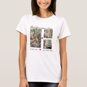 Camiseta Mejor collage de fotos de la abuela que te amemos