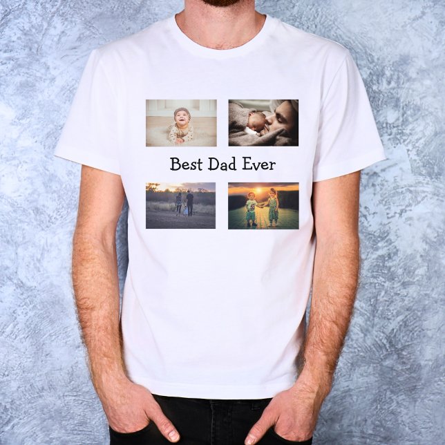 Camiseta Mejor Collage de fotos de Papá Nunca 4 (Subido por el creador)