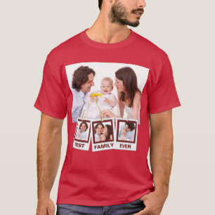 Camiseta Mejor Collage de Fotos Personalizado para Familia 