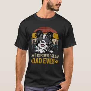Camiseta Mejor Collie Border Dad Nunca Vintage Dog Lover