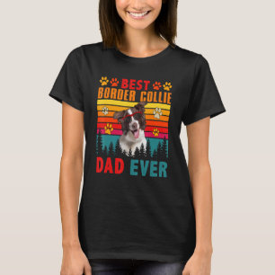 Camiseta Mejor Collie Fronterizo, Papá, Perro Cute Sungl