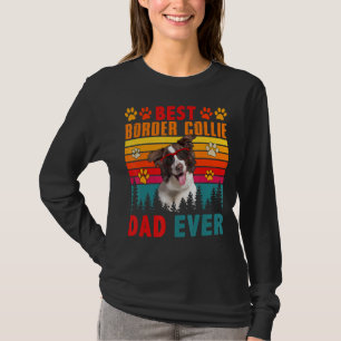 Camiseta Mejor Collie Fronterizo, Papá, Perro Cute Sungl