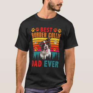 Camiseta Mejor Collie Fronterizo, Papá, Perro Cute Sungl