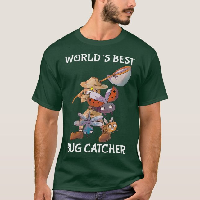 Camiseta Mejor Comida De Insectos Entomólogos De Catcher De (Anverso)