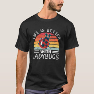 Camiseta Mejor Con Ladybugs; Costuma De Ladybug Entomólogo