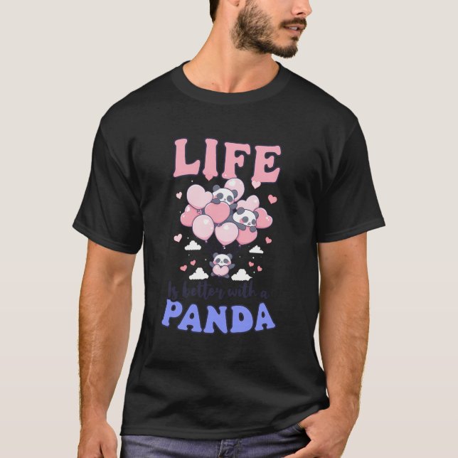 Camiseta Mejor Con Panda Design Panda (Anverso)