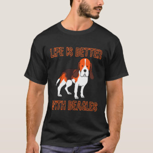 Camiseta Mejor Con Perro Beagles