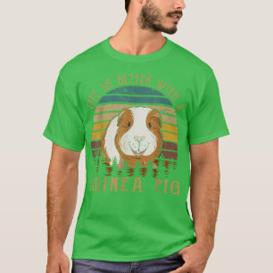 Camiseta Mejor Con Un Cerdo Guineano Animales Cutos Arte Vi