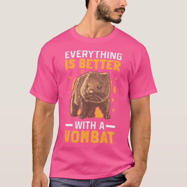 Camiseta Mejor con Wombat Australia Marsupial Wombat (Anverso)