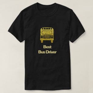 Camiseta Mejor Conductor de Autobús Autobús Golden Silhouet