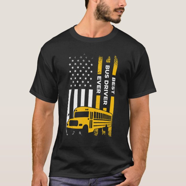 Camiseta Mejor Conductor De Autobús Escolar De La Eve (Anverso)