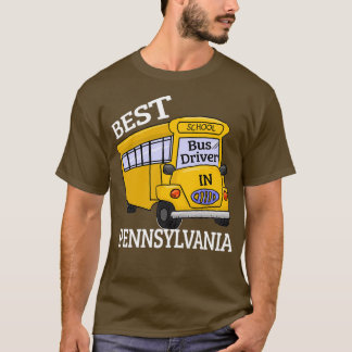 Camiseta Mejor Conductor de Autobús Escolar de Pennsylvania