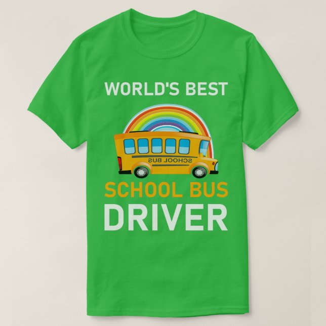 Camiseta Mejor Conductor de Autobús Escolar de Worldx27 8 (Diseño del anverso)
