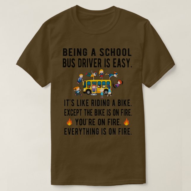 Camiseta Mejor Conductor de Autobús Escolar Regalos de Auto (Diseño del anverso)