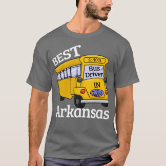 Camiseta Mejor Conductor de Autobuses Escolares de Arkansas