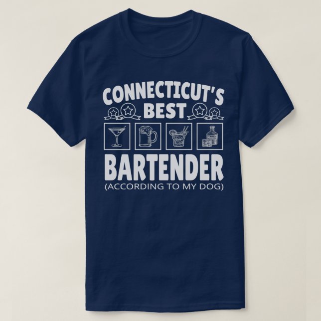 Camiseta Mejor conexión de bartender (Diseño del anverso)