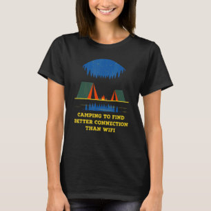 Camiseta Mejor Conexión Que Camping WiFi Camping Wildlife C