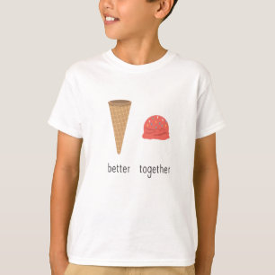 Camiseta Mejor Cono De Helado Con Helado De Algodón